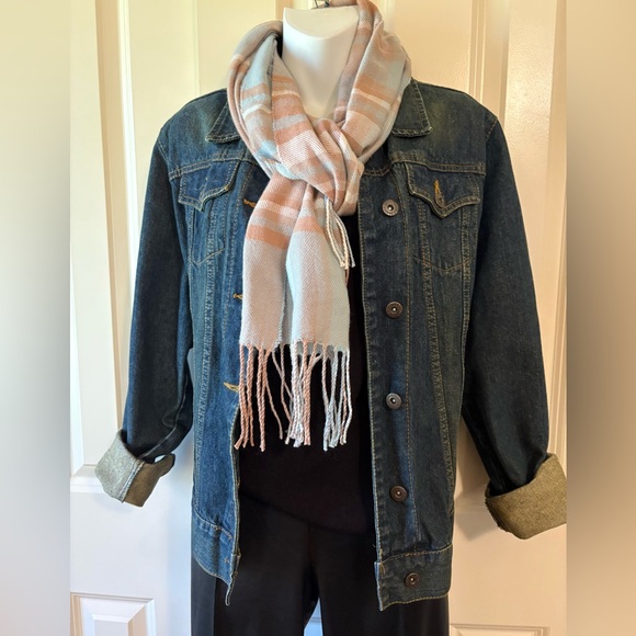 Steve & Barry's Denim Label ladies jacket w/ scarf - Picture 3 of 8